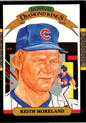 1987 Donruss Diamond Kings Keith Moreland #24