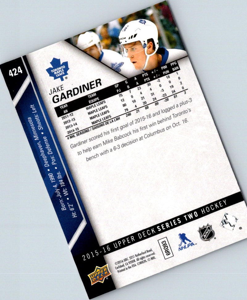 2015 Upper Deck Jake Gardiner