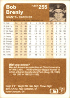 1983 Fleer Bob Brenly #255