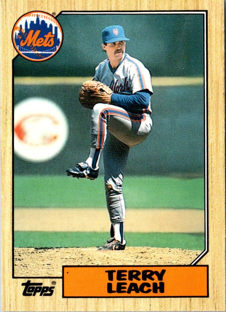 1987 Topps Traded Terry Leach