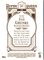 2012 Topps Gypsy Queen Zack Greinke #58