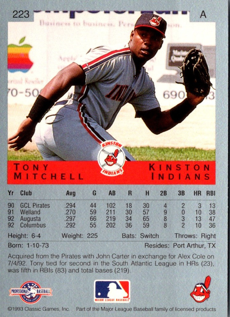 1993 Classic Best Tony Mitchell