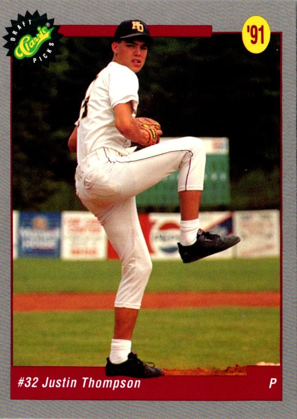 1991 Classic Draft Picks Justin Thompson #28