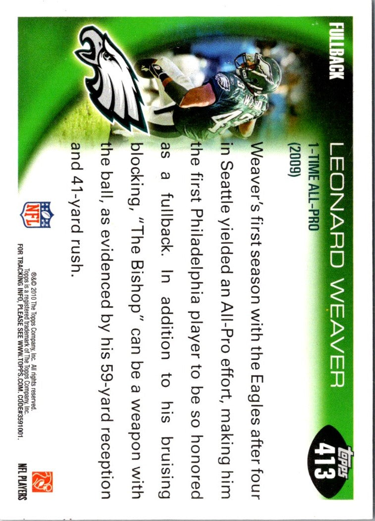 2010 Topps Leonard Weaver