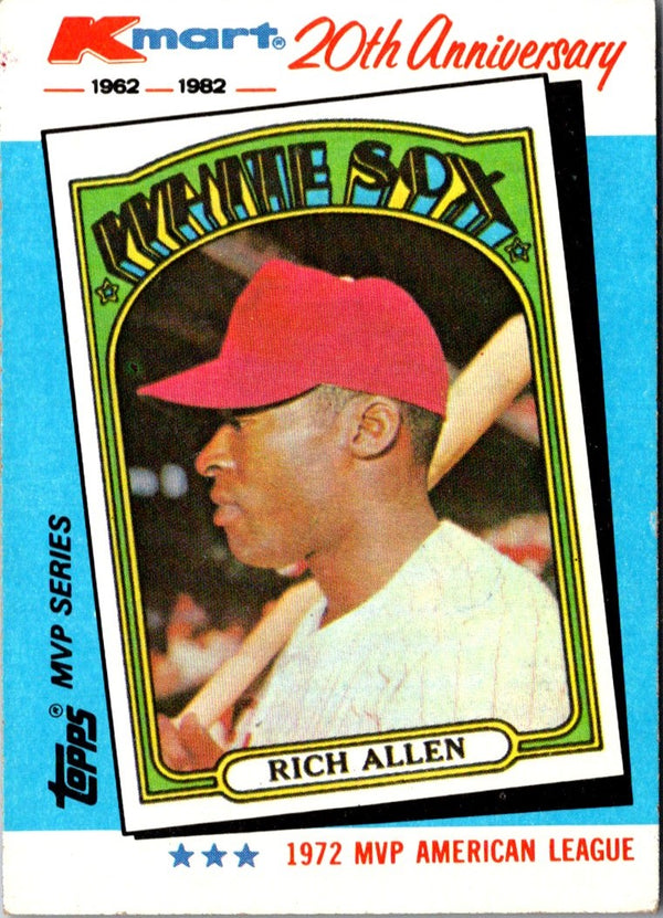 1982 Topps Kmart 20th Anniversary Rich Allen #21