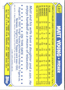 1987 Topps Traded Matt Young