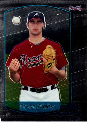 2000 Bowman Draft Picks & Prospects Chrome Bryan Digby #97 Rookie