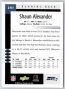1995 Score Shaun Alexander