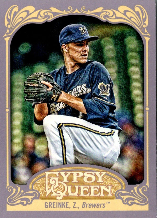 2012 Topps Gypsy Queen Zack Greinke #58