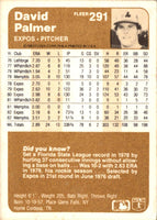 1983 Fleer David Palmer #291