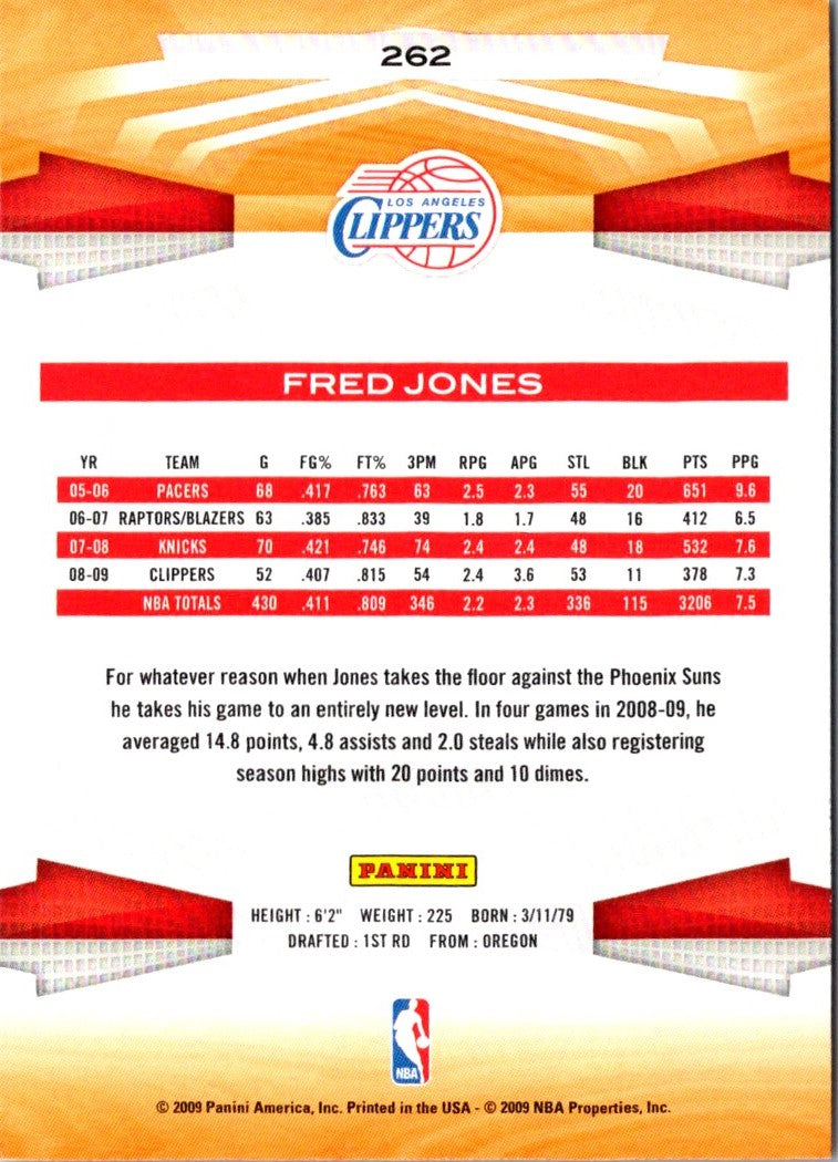 2009 Panini Fred Jones