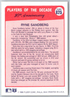 1990 Fleer Ryne Sandberg #625
