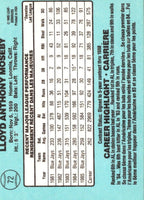 1986 Leaf Lloyd Moseby #72