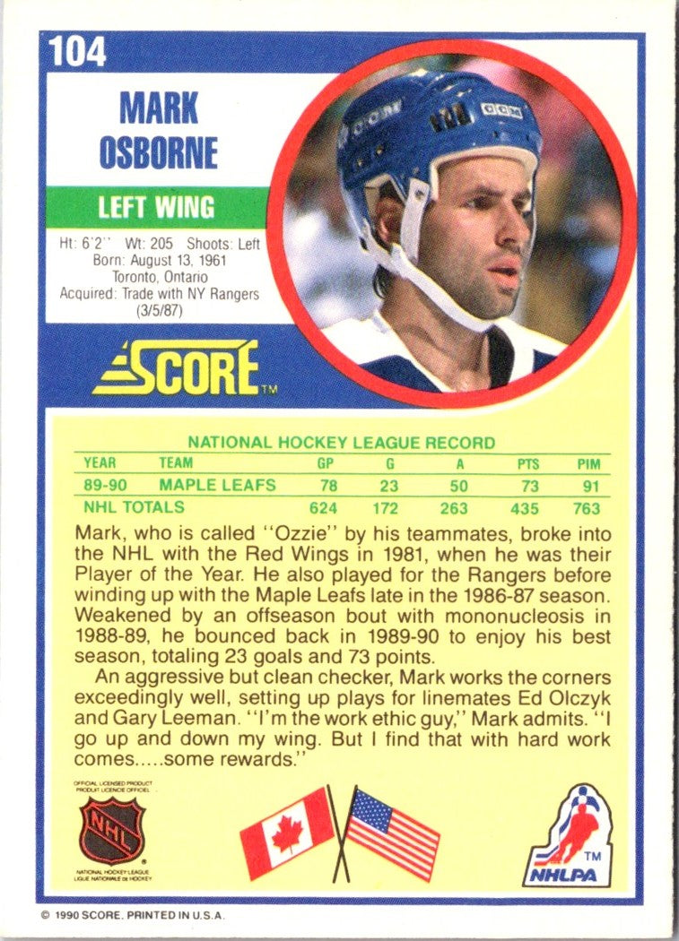 1990 Score Mark Osborne