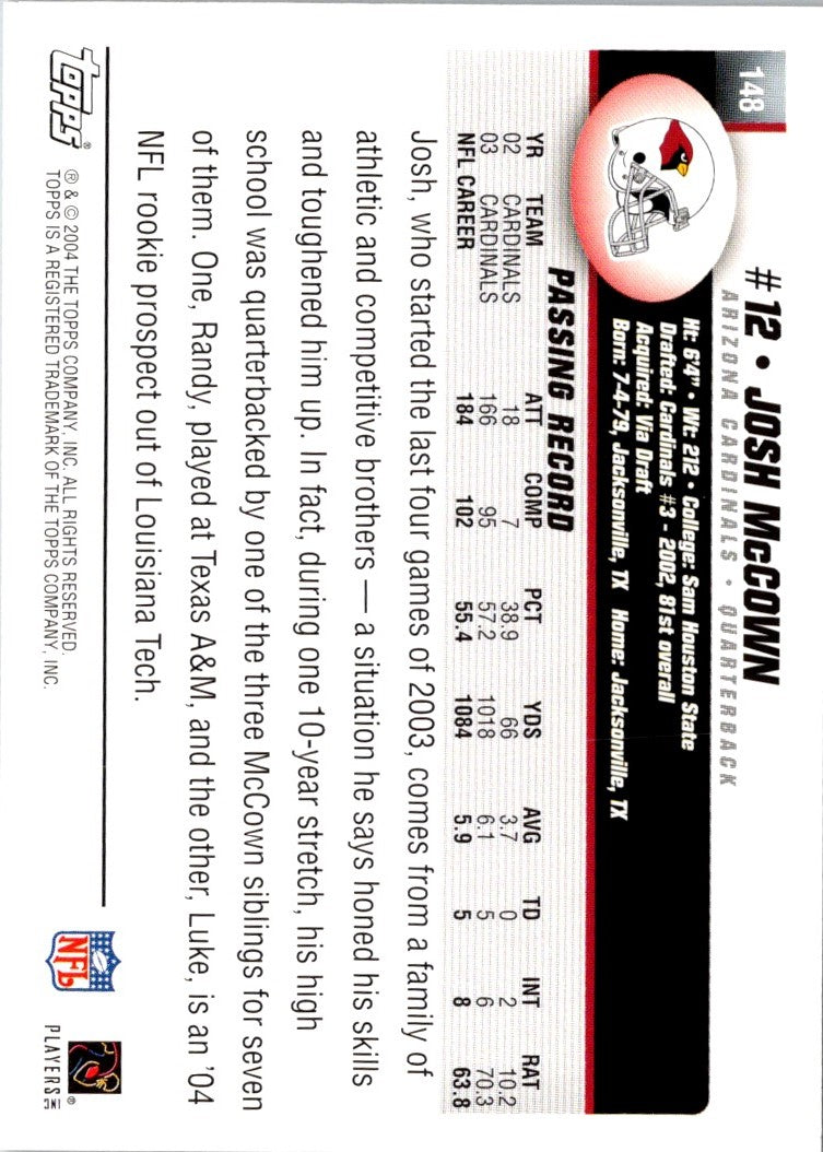 2004 Topps Josh McCown