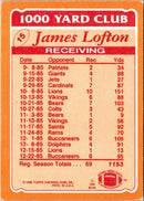 1986 Topps 1000 Yard Club James Lofton