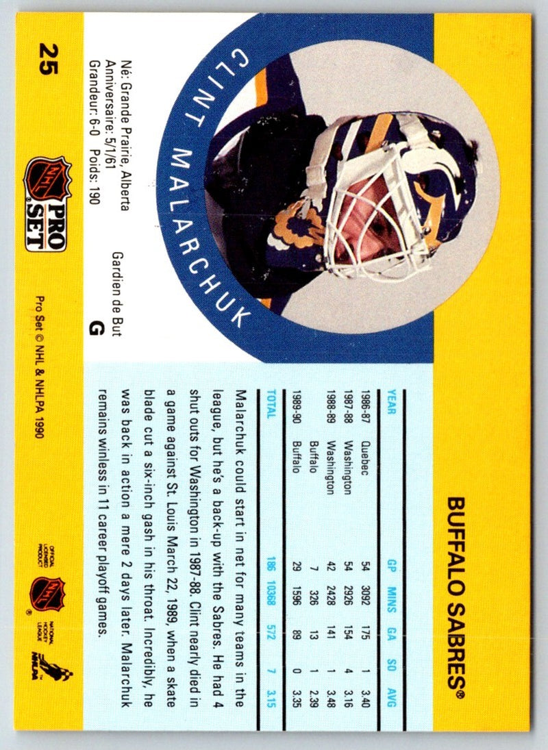 1990 Pro Set Clint Malarchuk