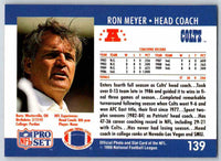 1990 Pro Set Ron Meyer #139