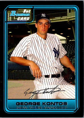 2006 Bowman Chrome Draft Picks & Prospects George Kontos #DP32
