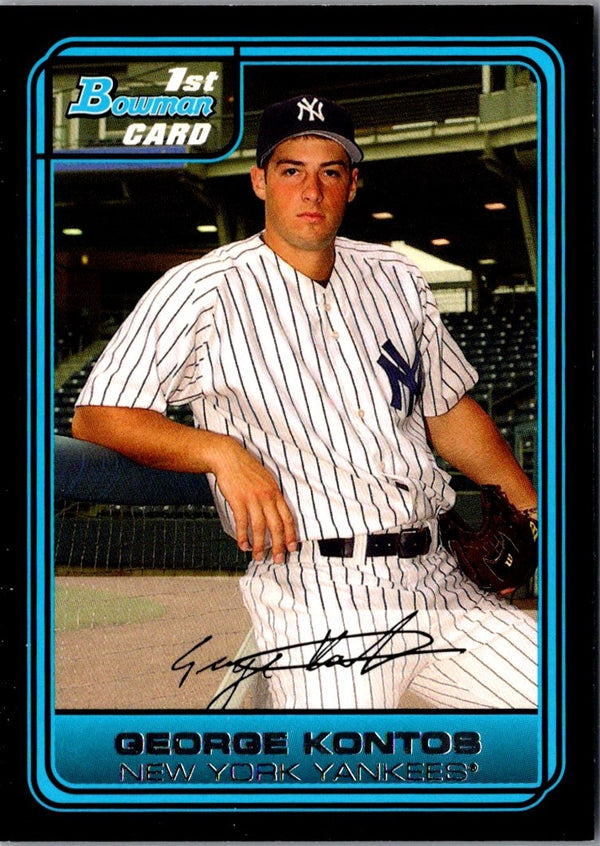 2006 Bowman Chrome Draft Picks & Prospects George Kontos #DP32