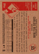 2003 Bowman Heritage Facsimile Signature Carlos Beltran