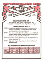 1981 Donruss Frank White #340