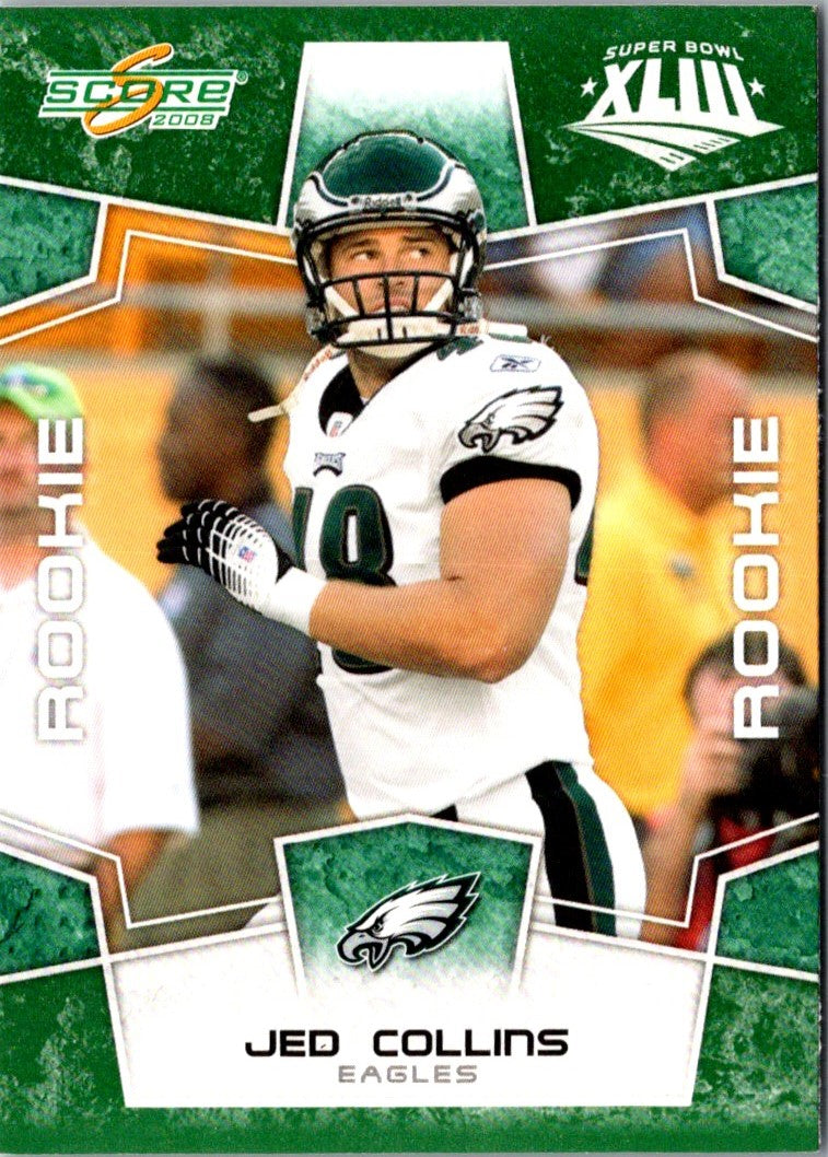 2008 Score Super Bowl XLIII Jed Collins