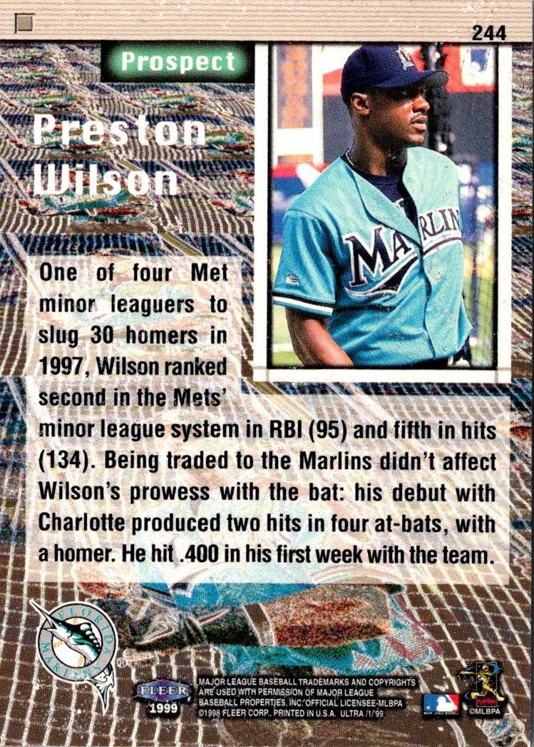 1999 Ultra Preston Wilson