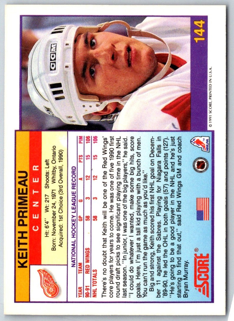 1991 Score Keith Primeau