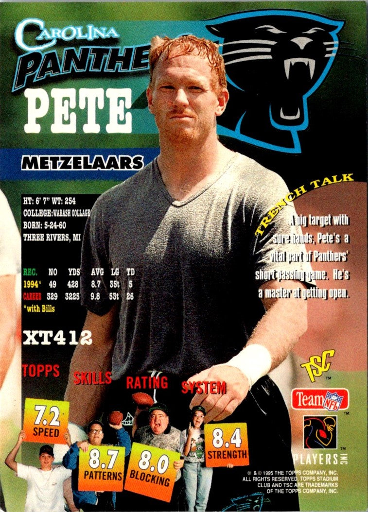 1995 Stadium Club Pete Metzelaars