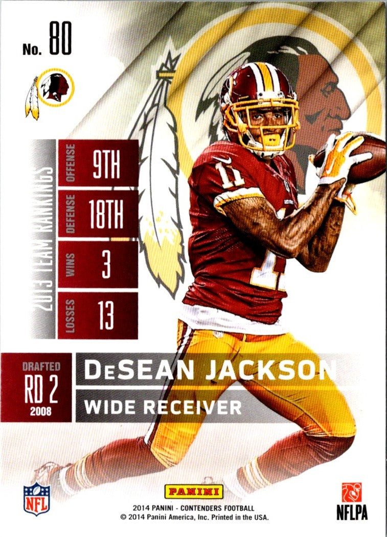 2014 Panini Contenders DeSean Jackson