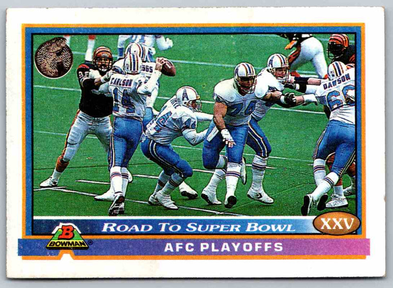 1991 Bowman Football Road To Super Bowl XXV