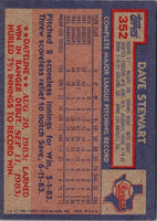 1984 Topps Dave Stewart #352