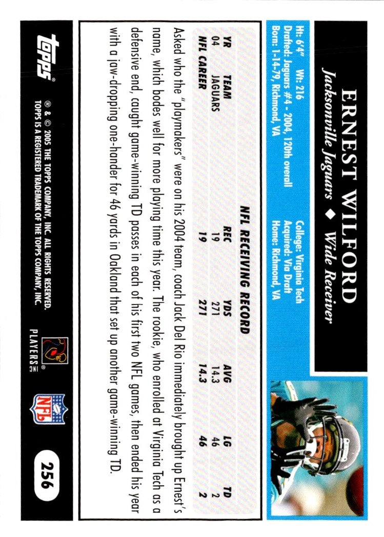 2005 Topps Ernest Wilford