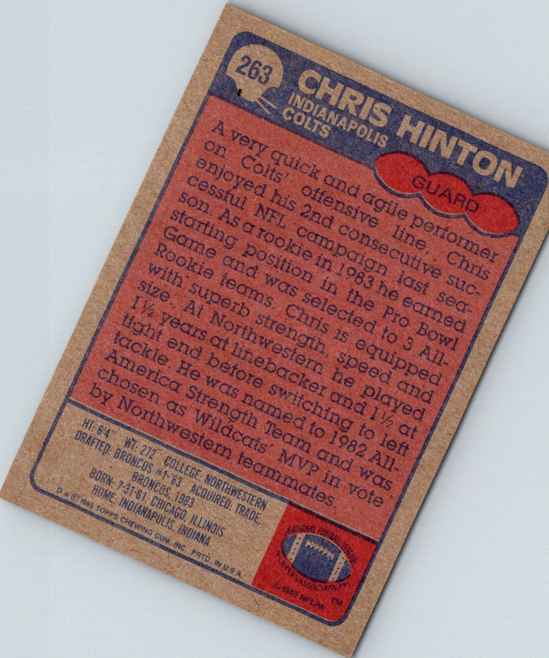 1985 Topps Chris Hinton