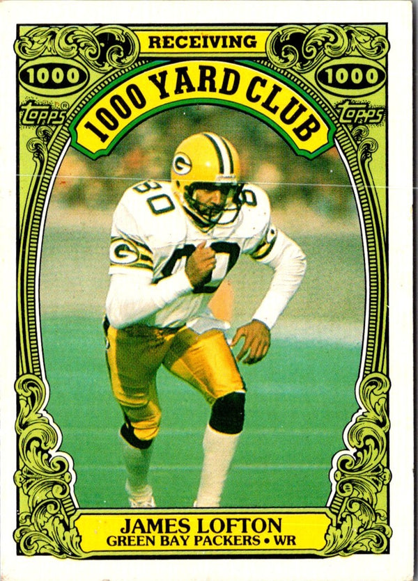 1986 Topps 1000 Yard Club James Lofton #15