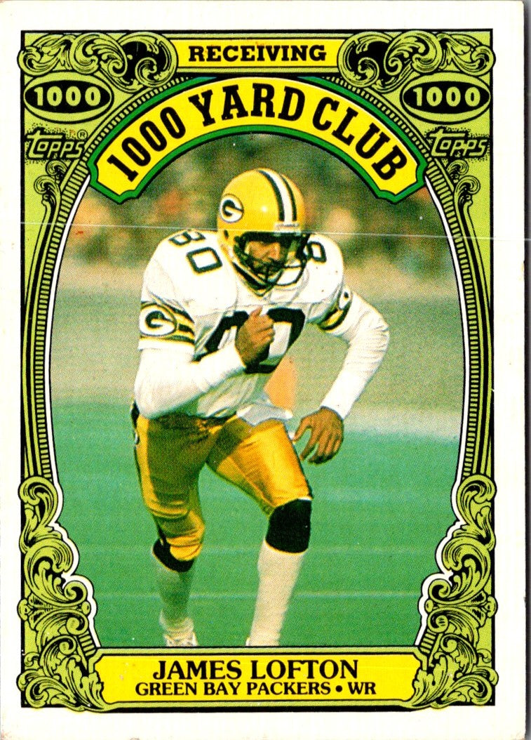 1986 Topps 1000 Yard Club James Lofton