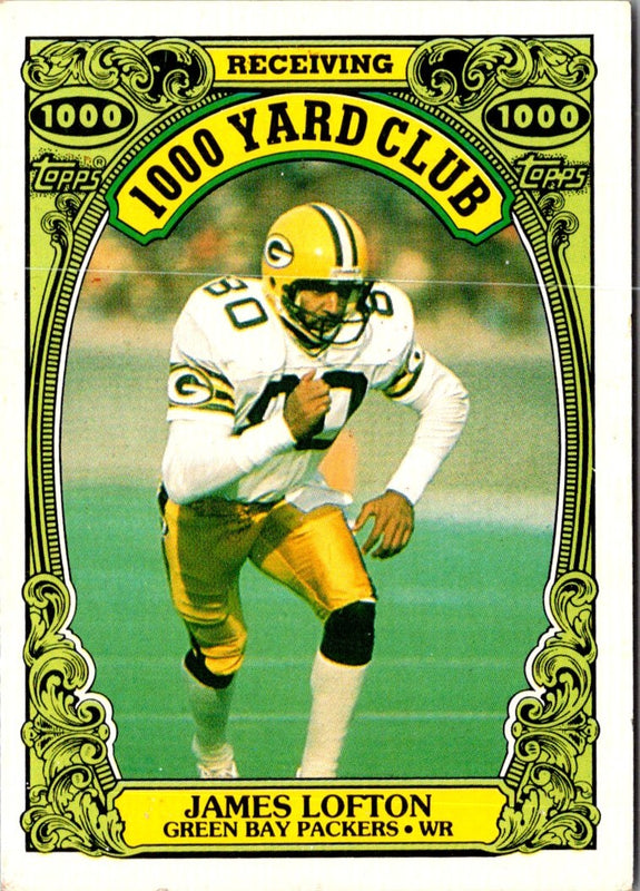 1986 Topps 1000 Yard Club James Lofton #15