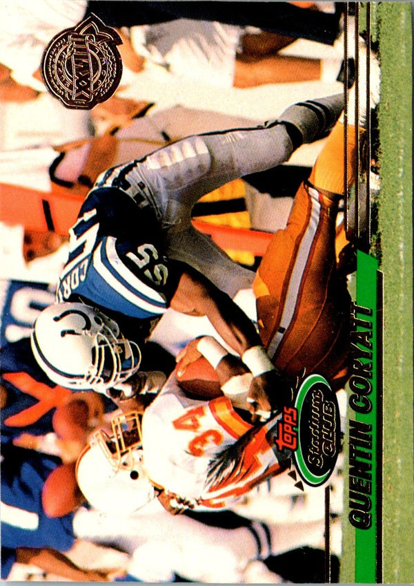 1993 Stadium Club Super Teams Bowl Quentin Coryatt #420