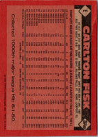 1986 Topps Wax Box Cards Carlton Fisk #E
