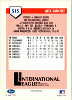 1991 Line Drive AAA Alex Sanchez #515