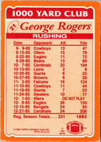 1986 Topps 1000 Yard Club George Rogers #21