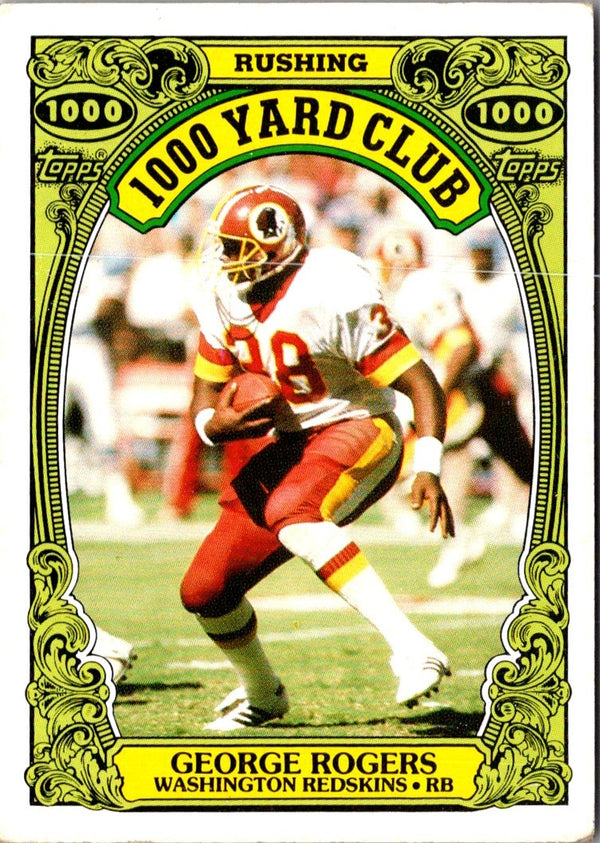 1986 Topps 1000 Yard Club George Rogers #21