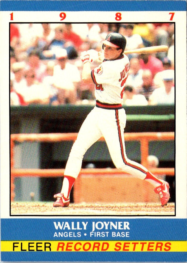 1987 Fleer Record Setters Wally Joyner