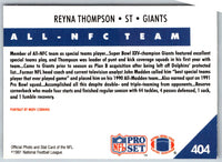1991 Pro Set Reyna Thompson #404