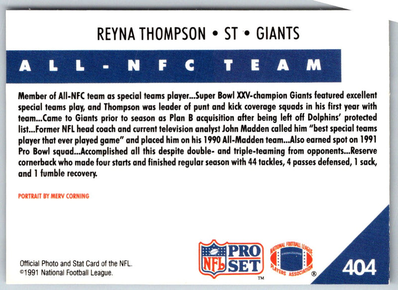 1991 Pro Set Reyna Thompson