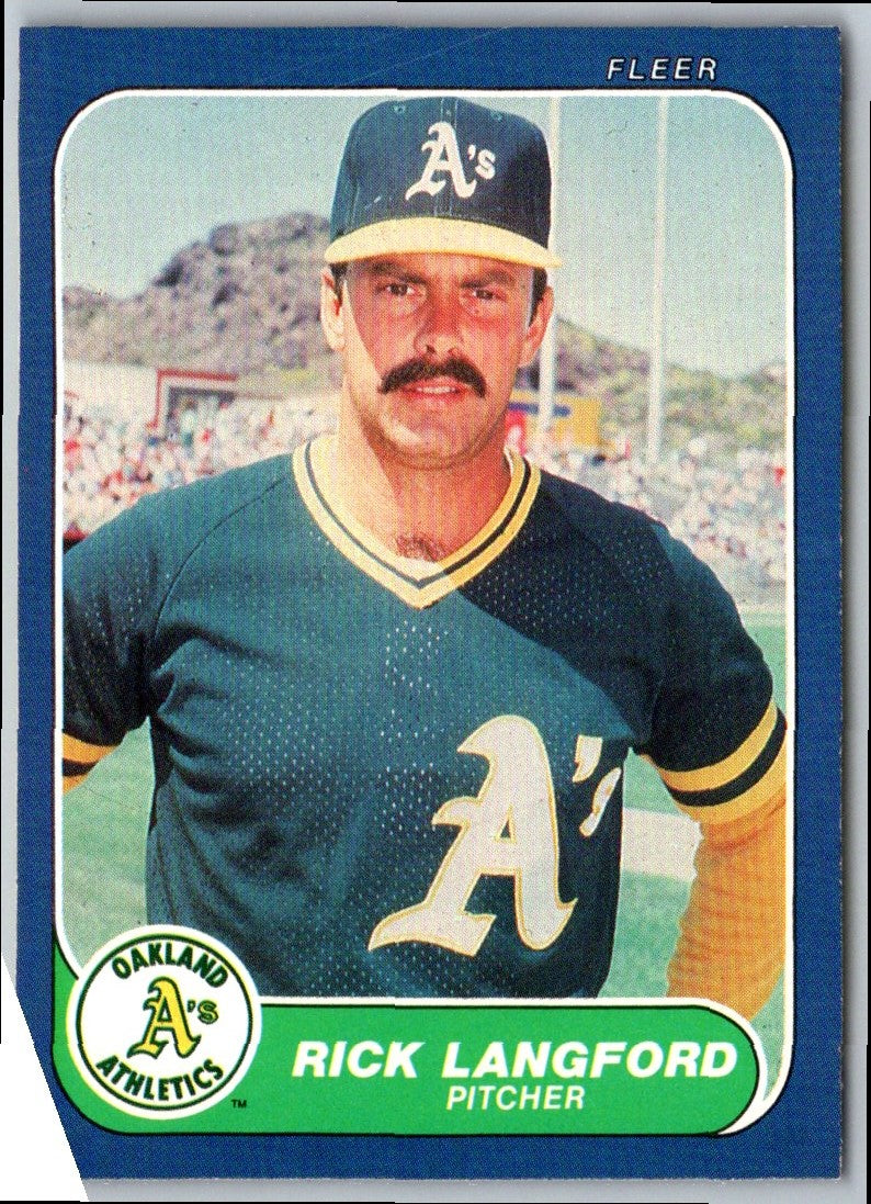 1986 Fleer Rick Langford