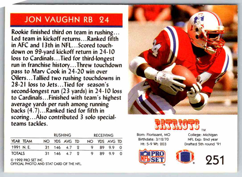 1992 Proset Jon Vaughn