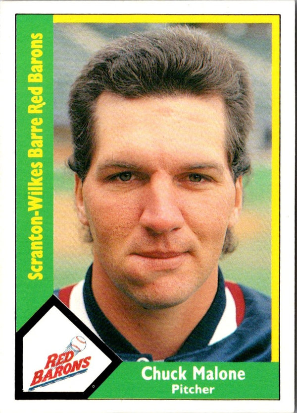 1990 CMC Scranton Red Barons Chuck Malone #4
