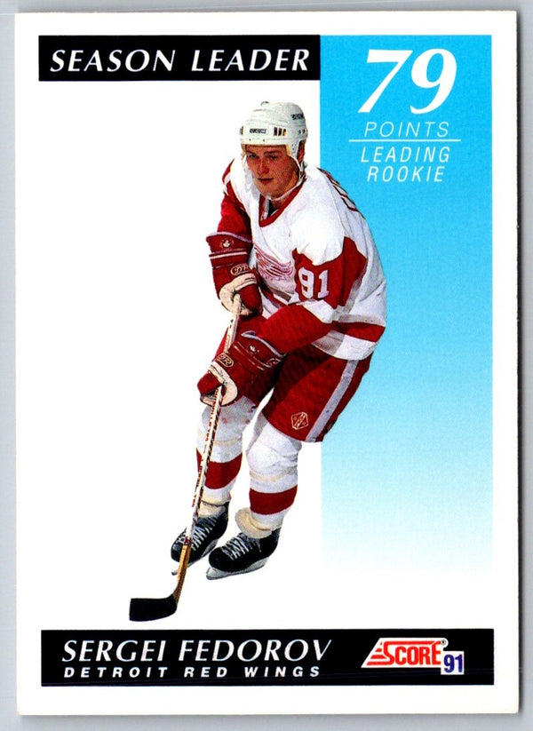 1991 Score Canadian Bilingual Sergei Fedorov #298